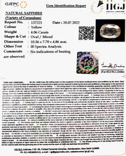 4.06/CT Natural Ceylonese Pukhraj with Govt Lab Certificate-8991